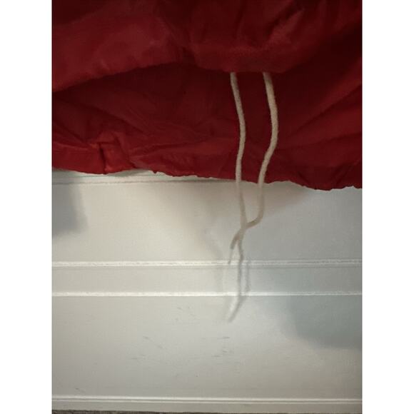 Lacoste Alligator 80s Full Zip Windbreaker Rain Jacket Red Convert To Pouch Sz S - Picture 6 of 16